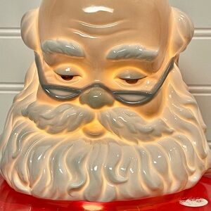 Studio 5 1991 Illuminated Santa Bust Christmas Tabletop Decor 6 Inches w/Box EUC
